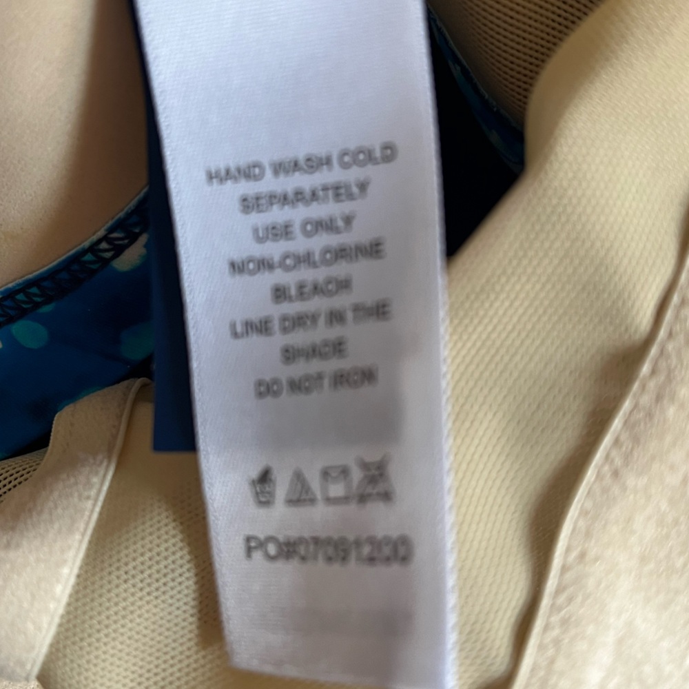 Swim365 Blue Criss Cross Tankini Top, 46DDD - Picture 8 of 10